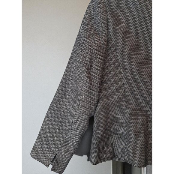 Women's Evan Picone Black Label Black/White Tweed Open Front Jacket - Picture 16 of 16